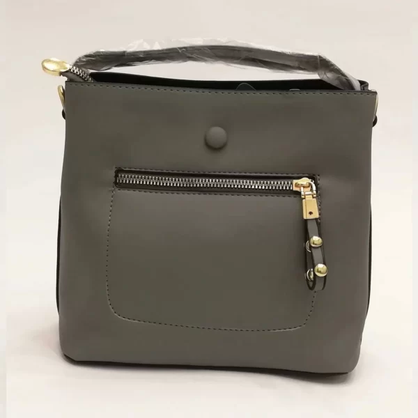 Soft leather Hand bag with zipper